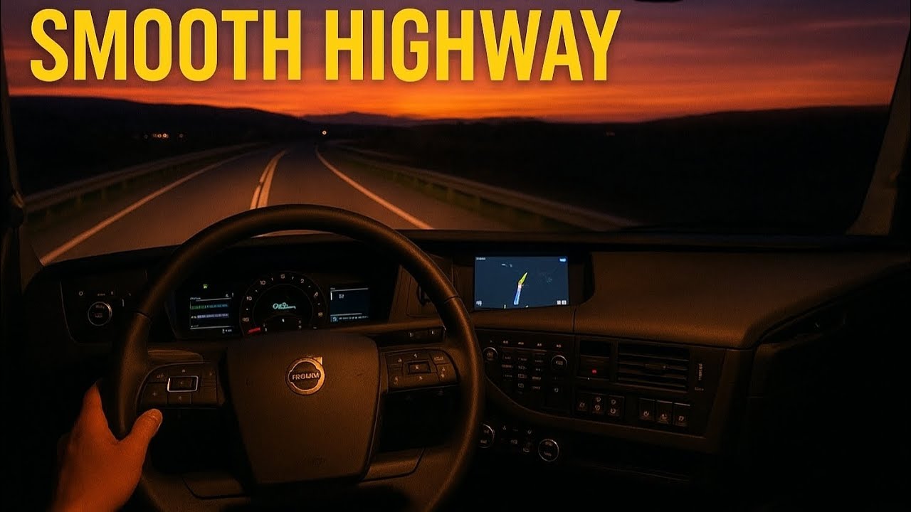 Night Drive in Truck of Europe 3 | Realistic Rain & Highway Lights | 4K Ultra Graphics #trucking 