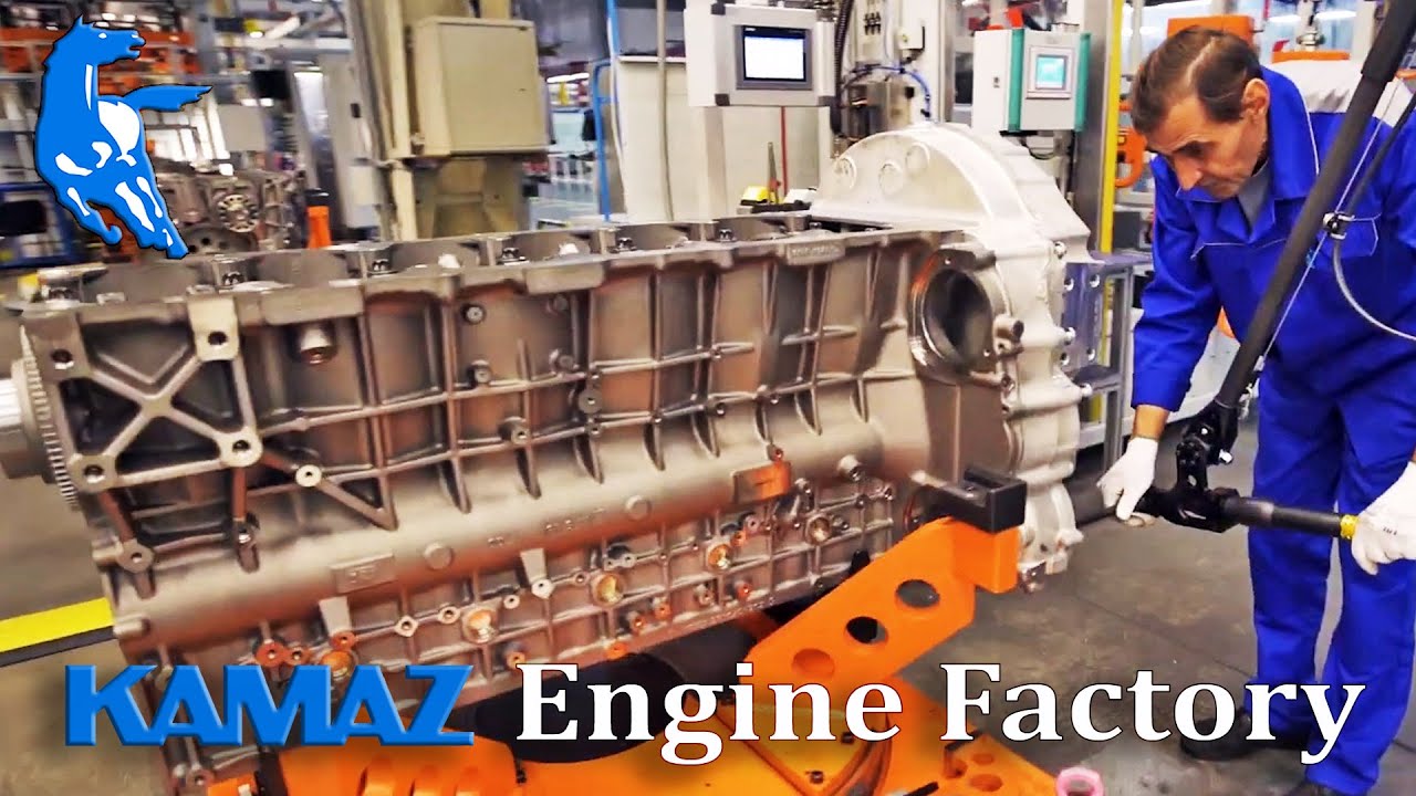 KAMAZ V8 Engine Production - Russian Factory
