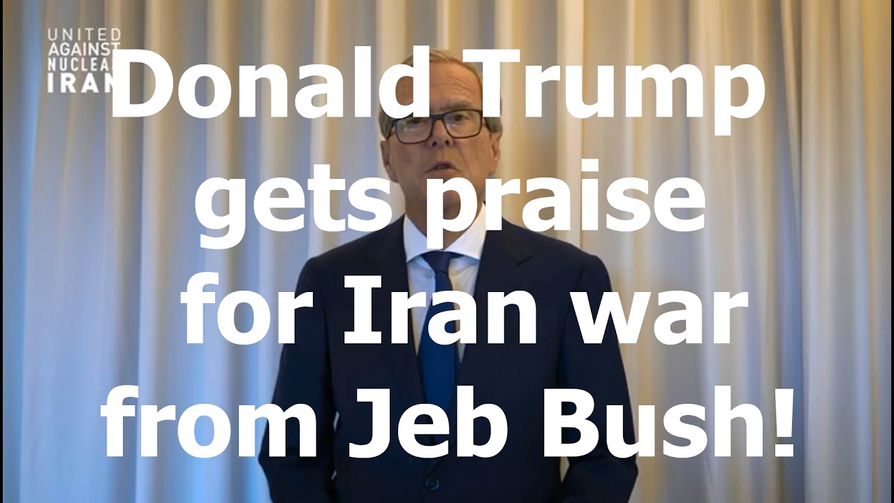 Donald Trump gets praise for Iran war from Jeb Bush!