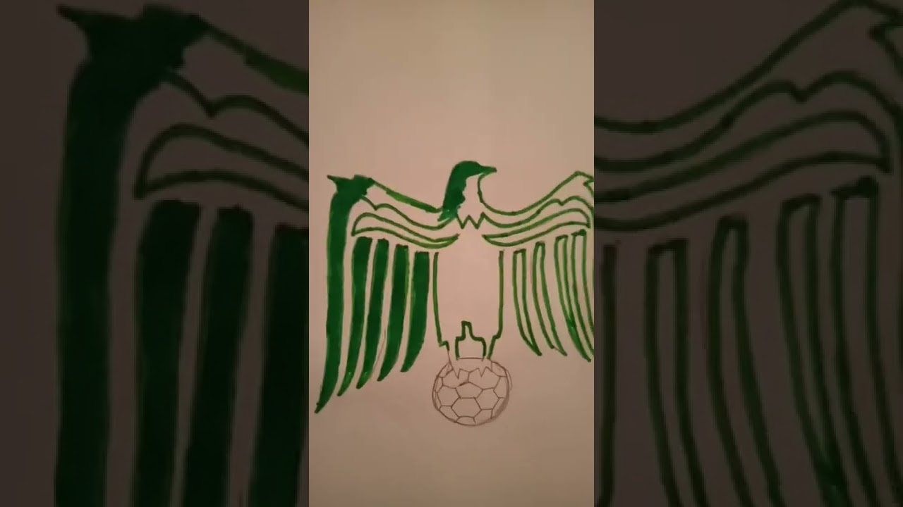 ها كيفاش رسمت شعار الرجاء البيضاوي بسهولة و بسرعة