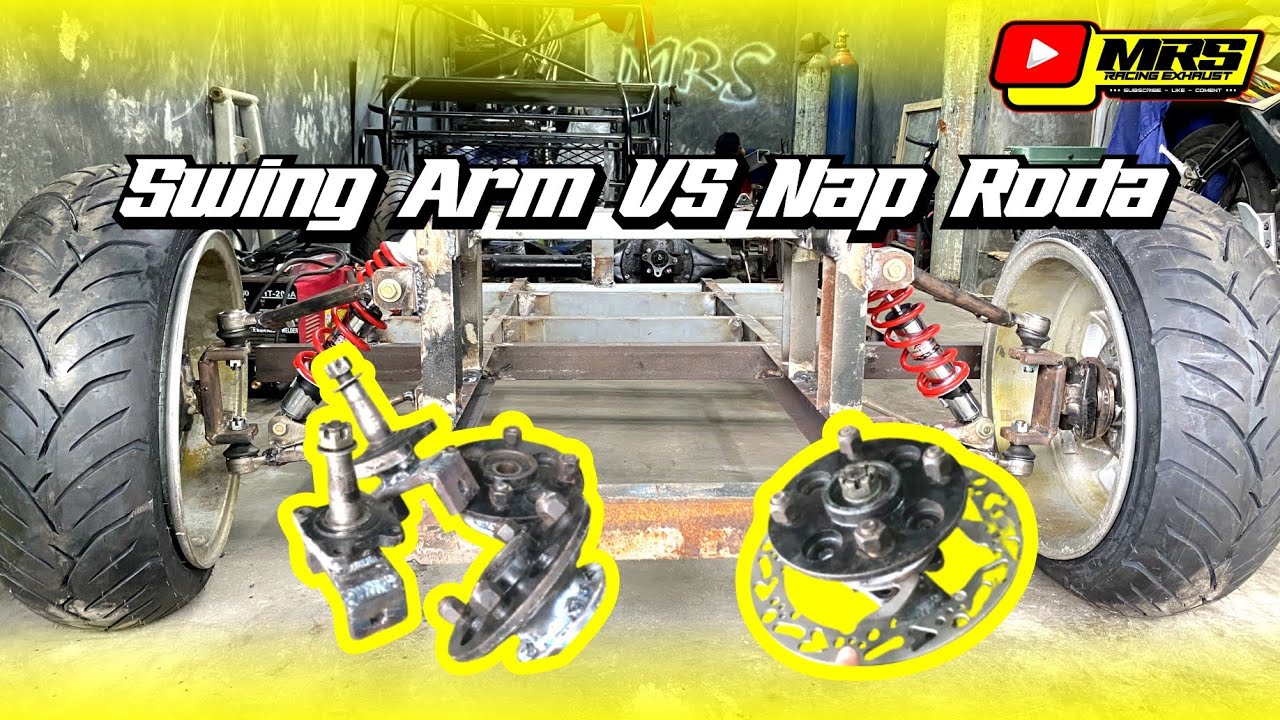 Membuat Swing ARM Mobil Mini / ATV / UTV / Gokart || Merakit Nap Roda Mobil Mini Rakitan Mesin Motor