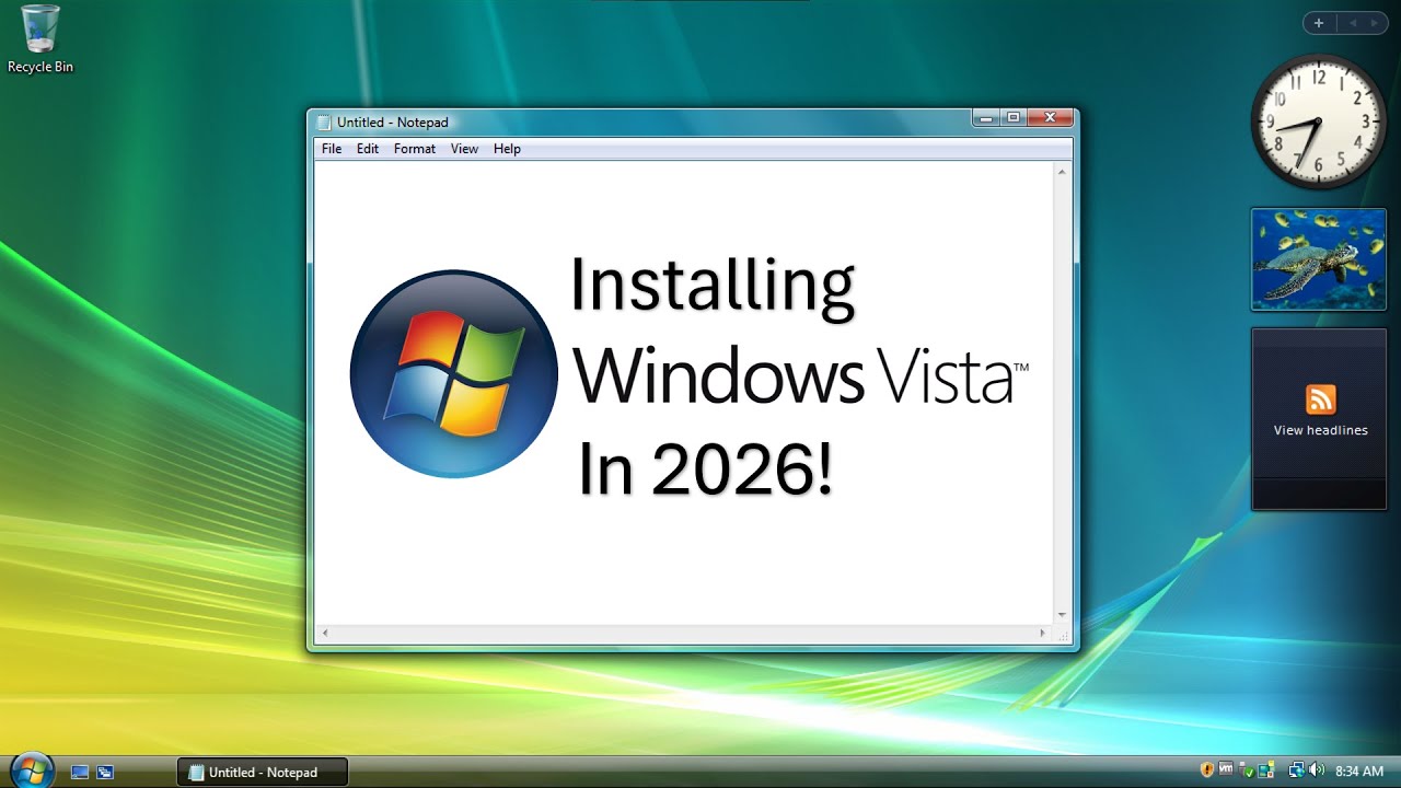Installing Windows Vista... In 2026!