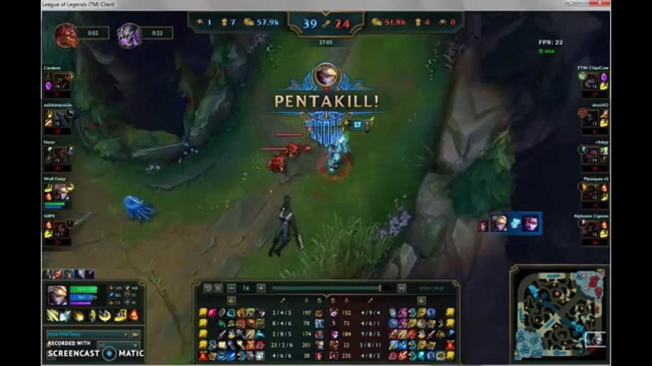 Shushei (Wolf Deity) PENTA KILL - Ap Ezreal.