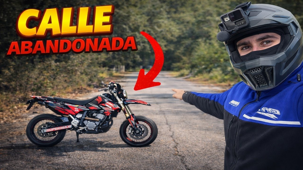 ECHANDO GASOLINA A MI SUPERMOTARD Y ENCUENTRO UN SITIO ABANDONADO🔥😲