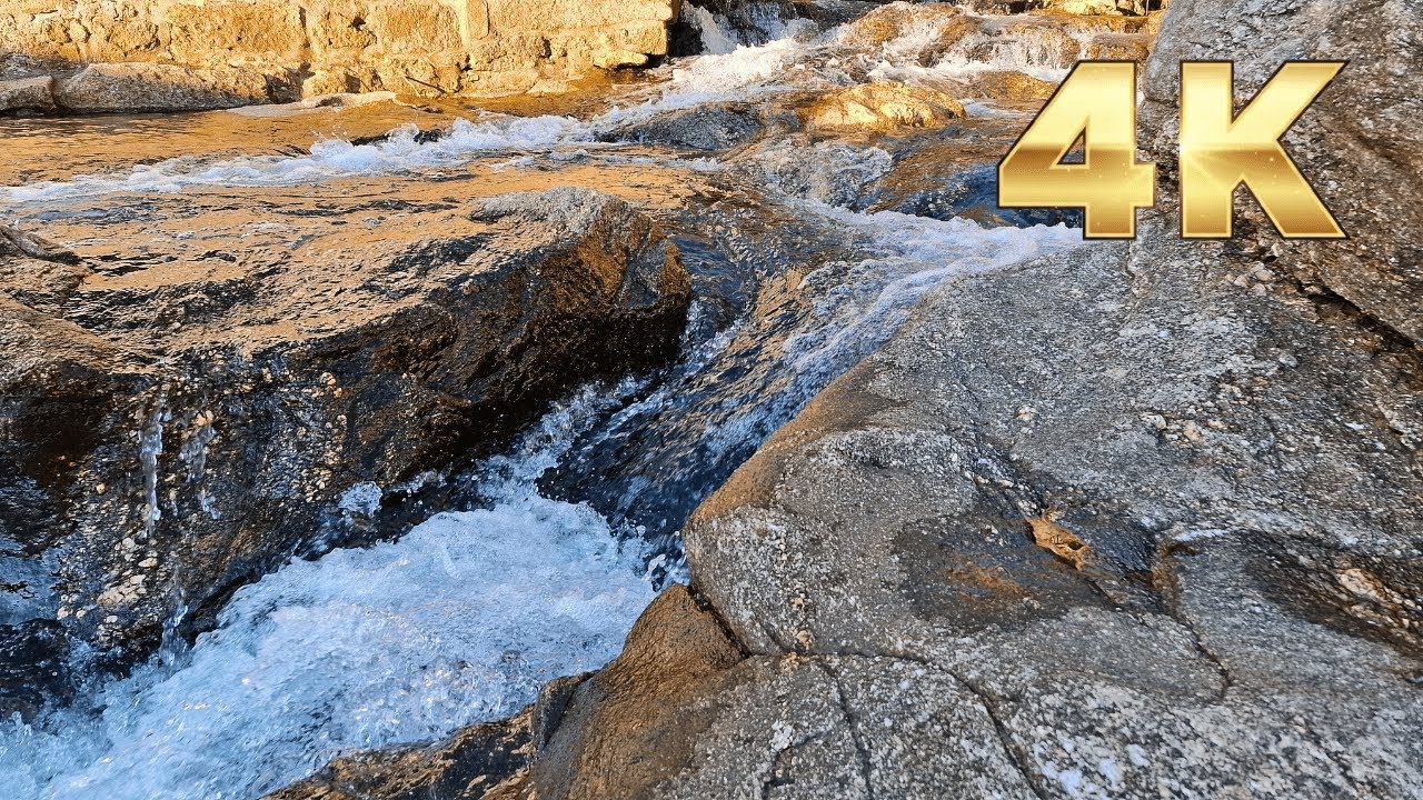 ASMR ПРИРОДА — Звук реки на камнях — Расслабляющие звуки реки для сна, учебы и концентрации