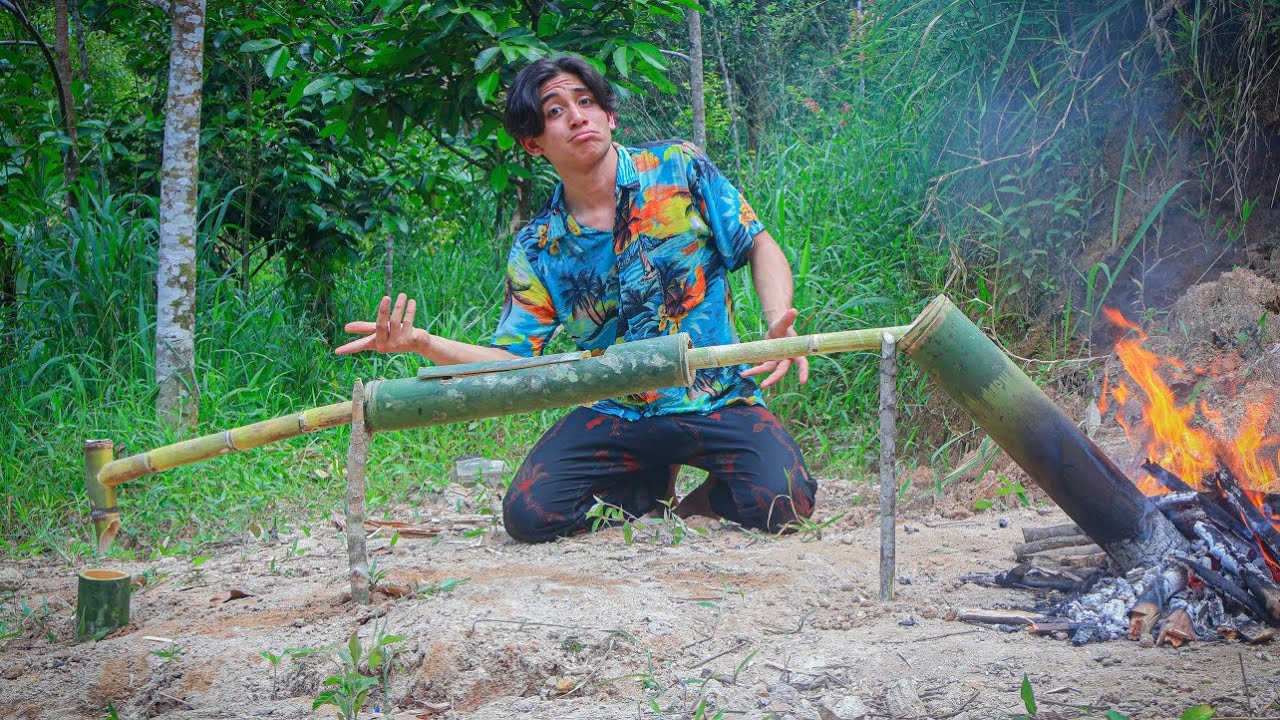 Mit Bambus Salzwasser Trinkbar machen geht das ? the jungle boy