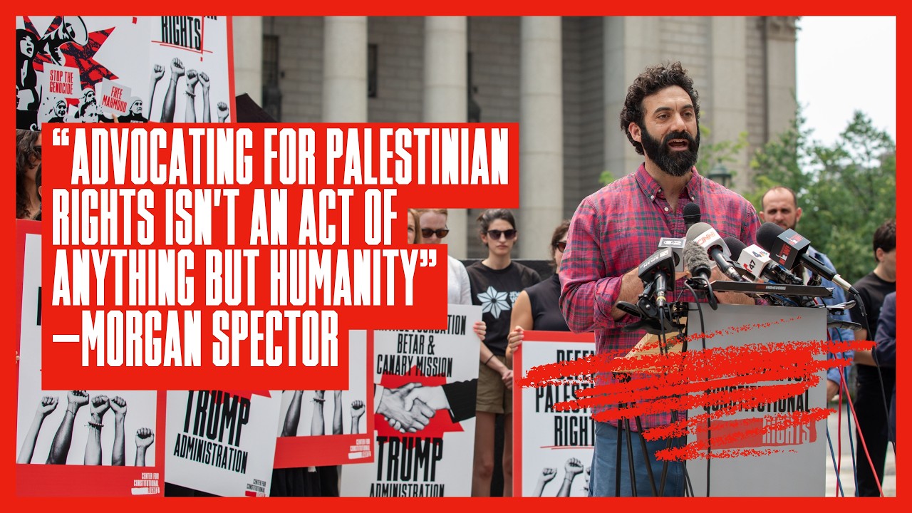 Morgan Spector: &ldquo;Advocating for Palestinian rights isn't an act of anything but humanity