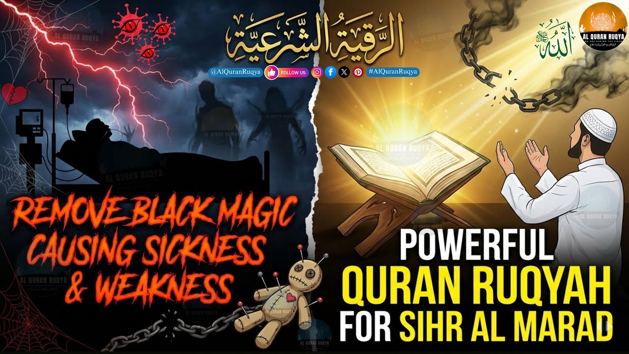 Powerful Quran Ruqyah for Sihr al Marad | Remove Black Magic Causing Sickness & Weakness - Ruqiyah