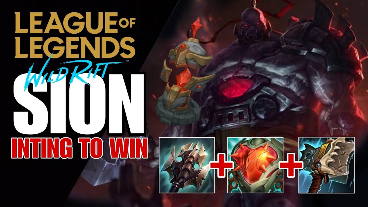 WILD RIFT: ( SEASON 12 ) SION TRYING THIS NEW ITEM MAKING THIS 100% SURE IT'S WORTH IT
