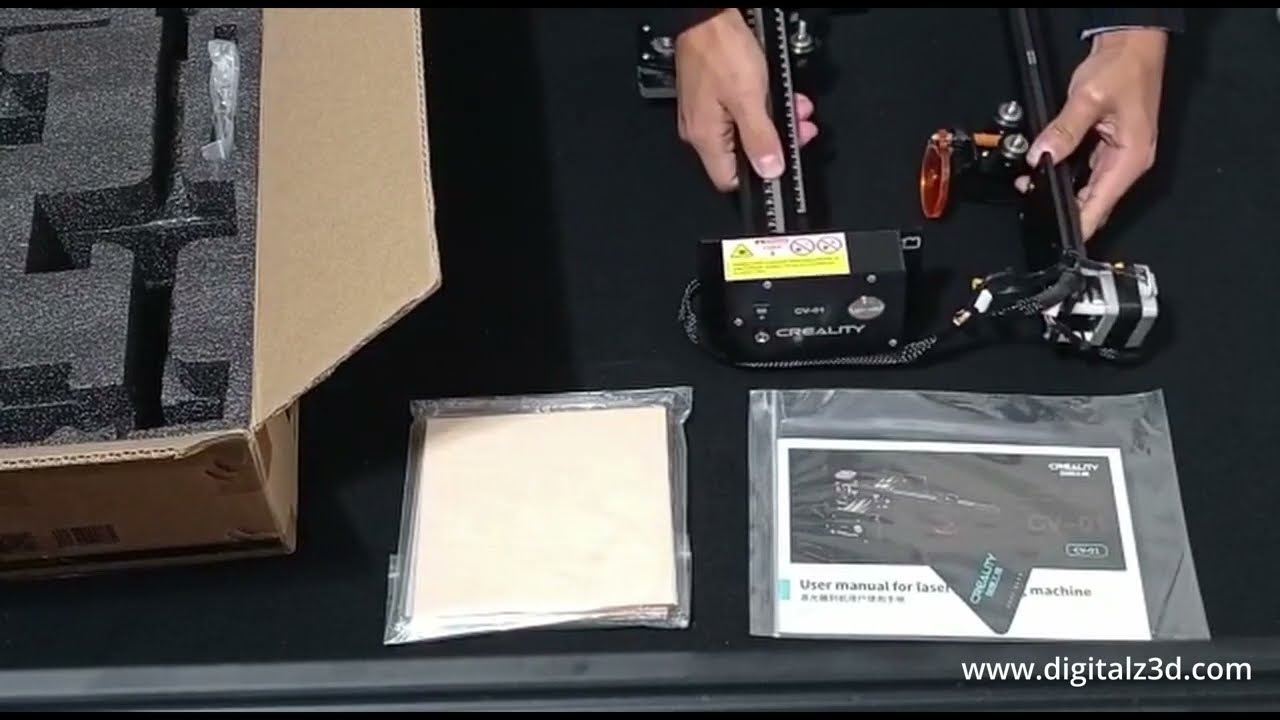 Grabador L&aacute;ser Creality CV-01 - Unboxing Digitalz 3D Per&uacute;