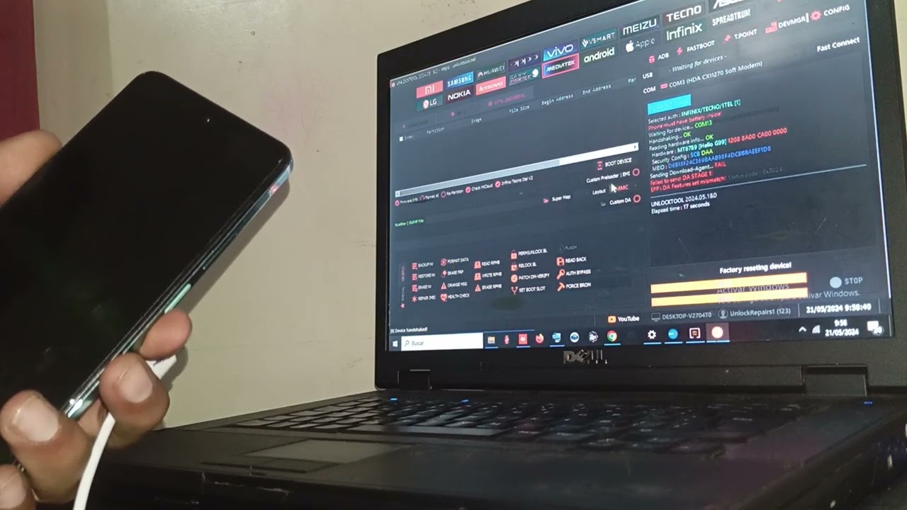 Mdm infinix Hot 40 pro x6837 TFM TOOL. Bien explicado el proceso. #tfm #mdm #infinix #hot40pro