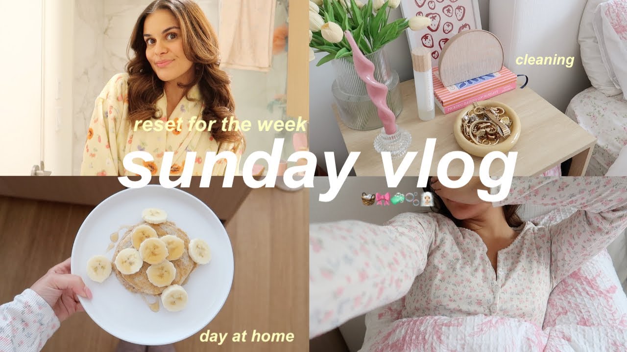 day in my life🧺🧖🏻&zwj;♀️: sunday reset, cozy home vlog, cleaning & more!