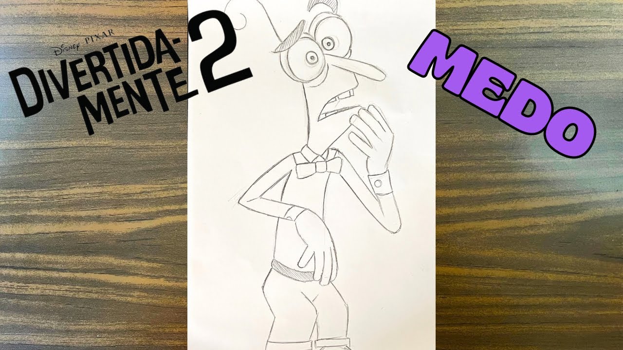 COMO DESENHAR O MEDO DIVERTIDA MENTE 2
