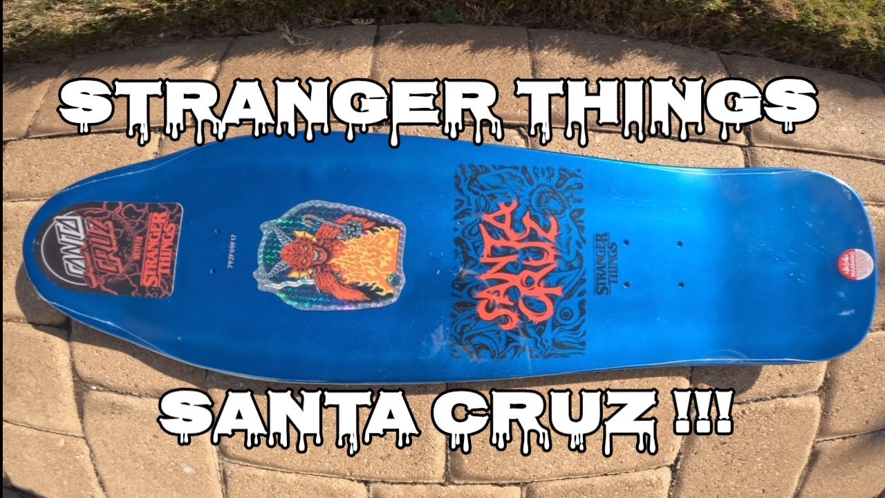 Santa Cruz Stranger Things Reissue Tom Knox Skateboard 1st Look Review and Thoughts!