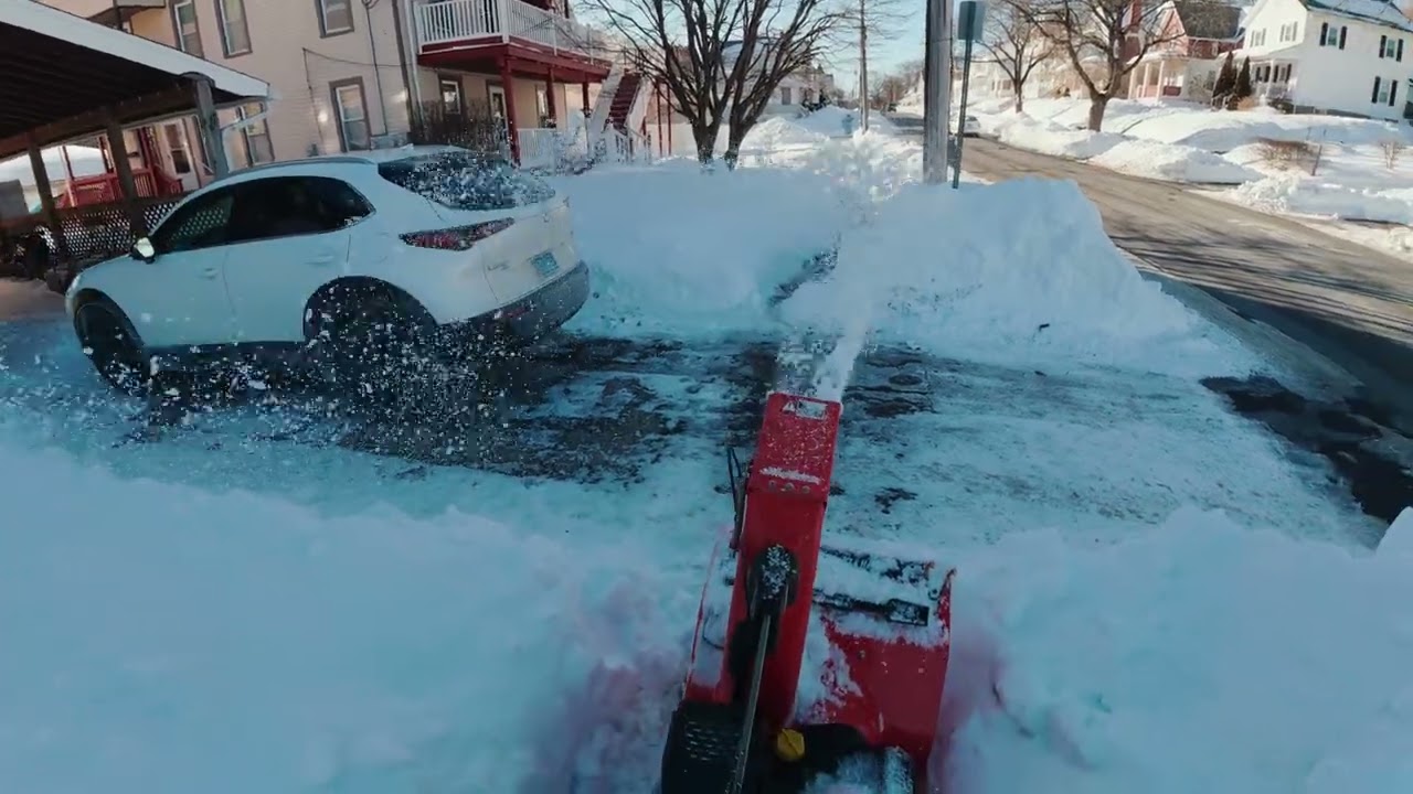 Dumpster Needs to Be Emptied.  Can I Snow Blow Enough Snow Pile?