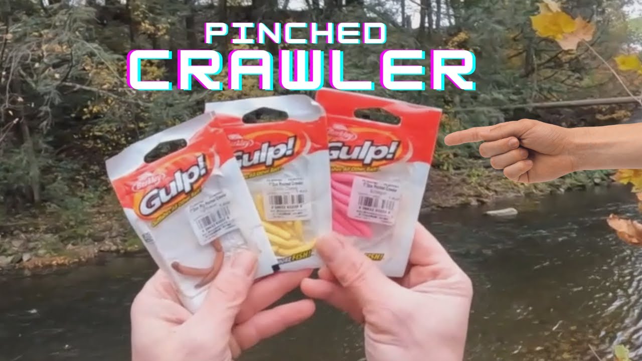 Fall trout fishing Using the Gulp Pinched Crawler (catch And Cook)