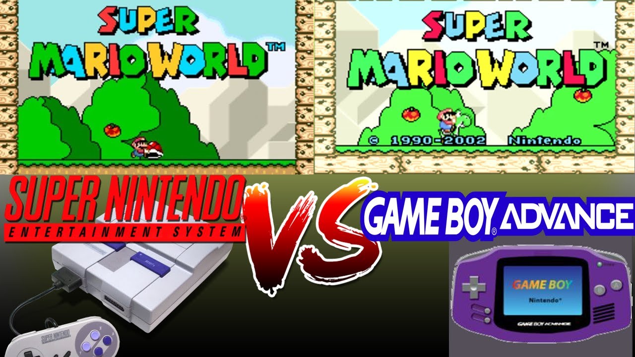 Super Mario World | Super Nintendo VS GameBoy Advance |remake vs rebreak