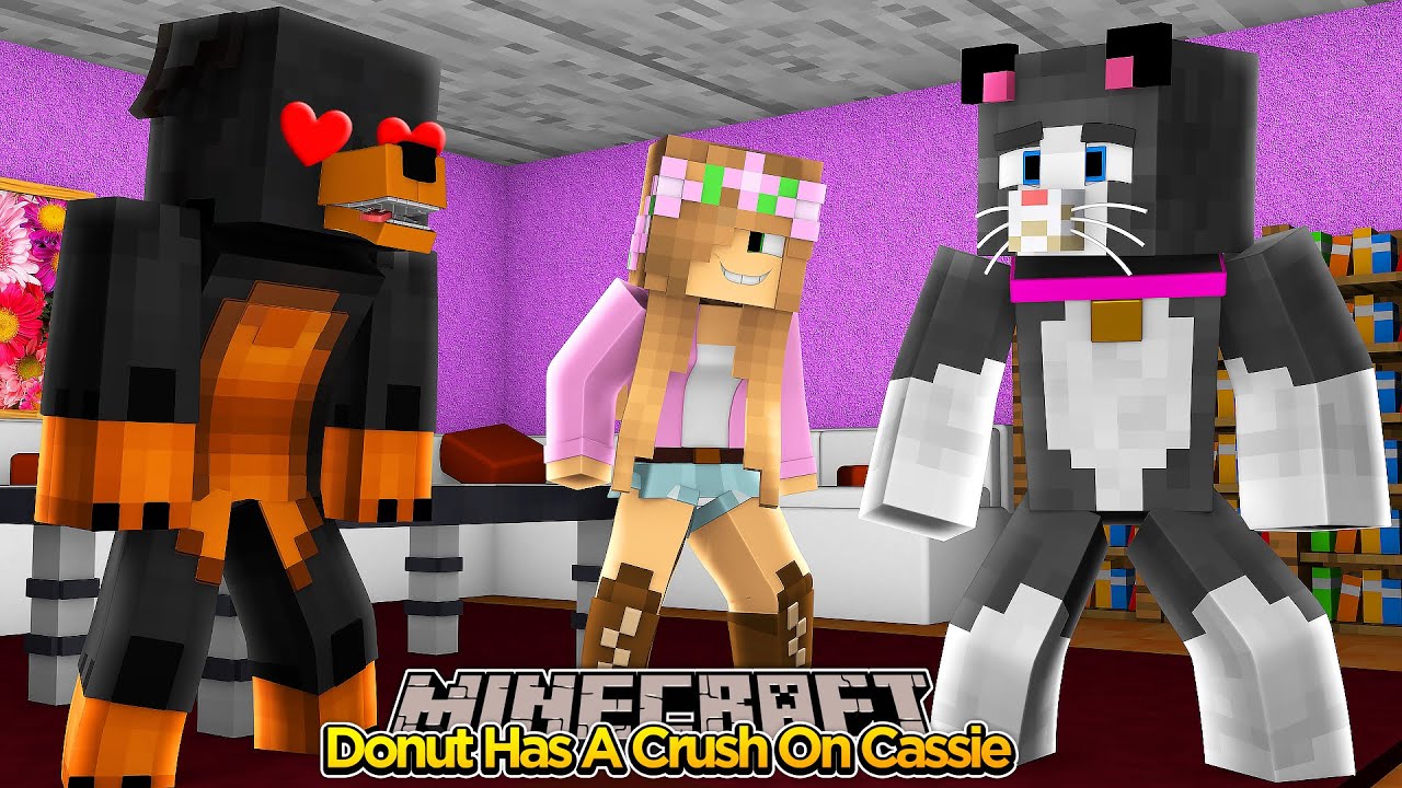 Minecraft - Little Kelly Adventures : DONUT HAS A CRUSH ON CASSIE!