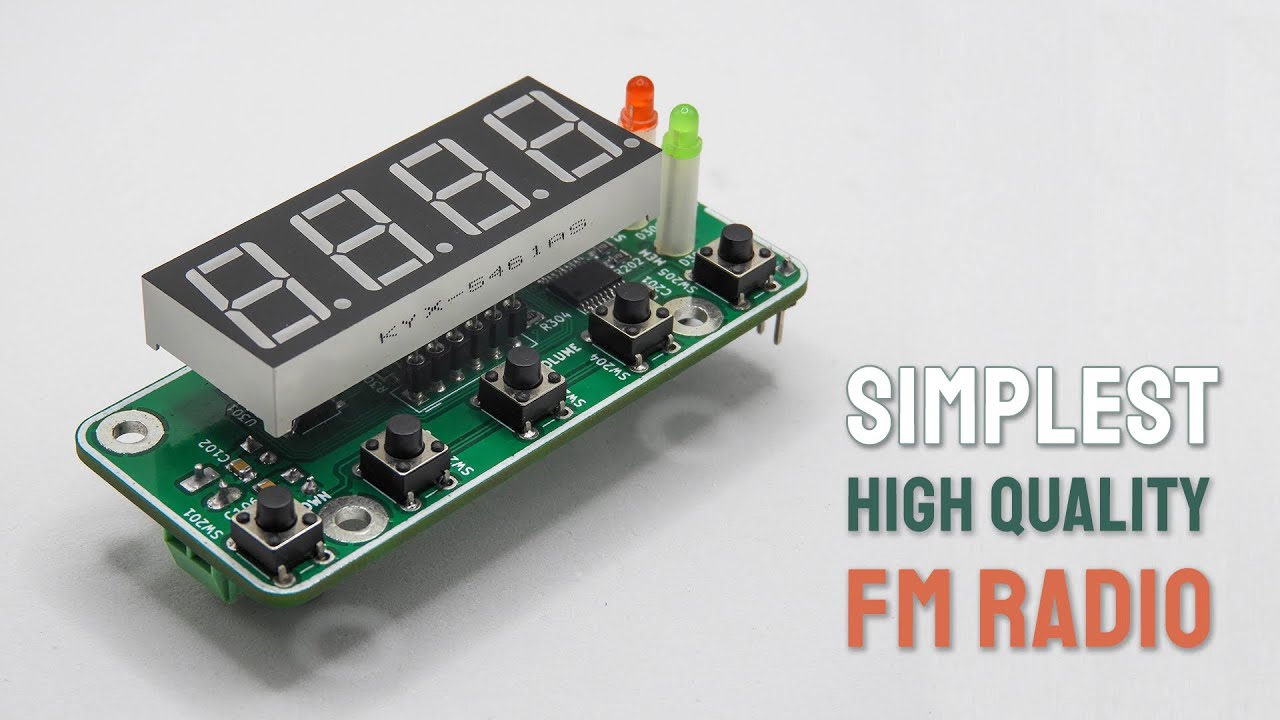 Simple yet high-quality FM radio receiver