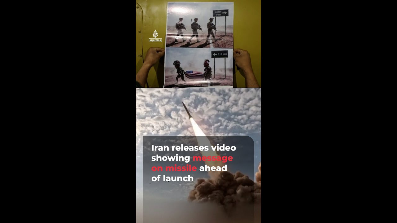 Iran placing messages on missiles as war of narratives intensifies | AJ #shorts
