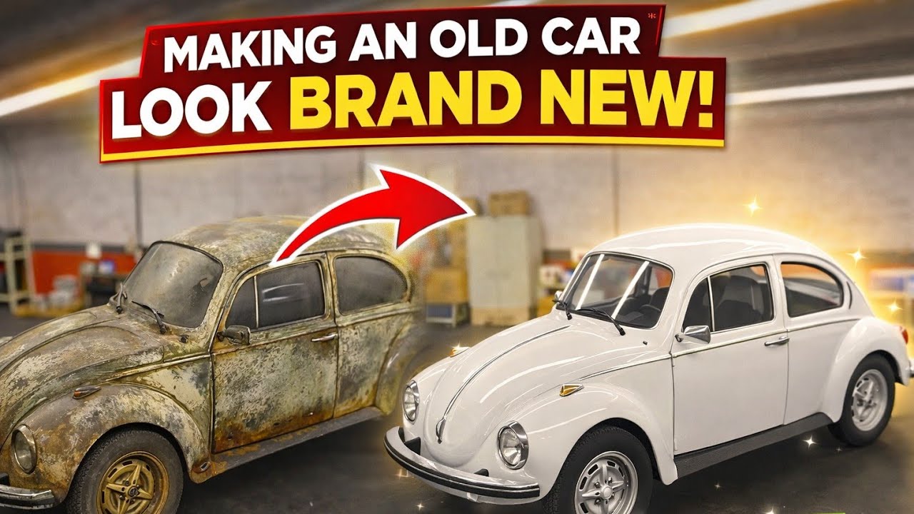 MAKING AN OLD CAR LOOK BRAND NEW#restoration #oldcars 