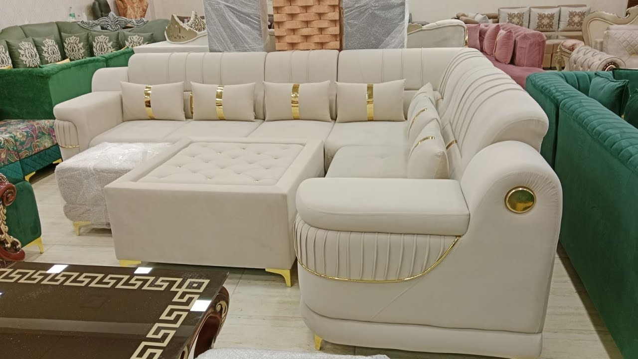 Cheapest Furniture Market in Lucknow| New Design of Corner Sofa Set| Furniture Market in Lucknow|