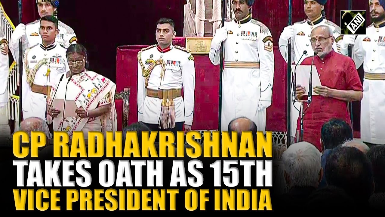 C.P. Radhakrishnan sworn in as 15th Vice President of India