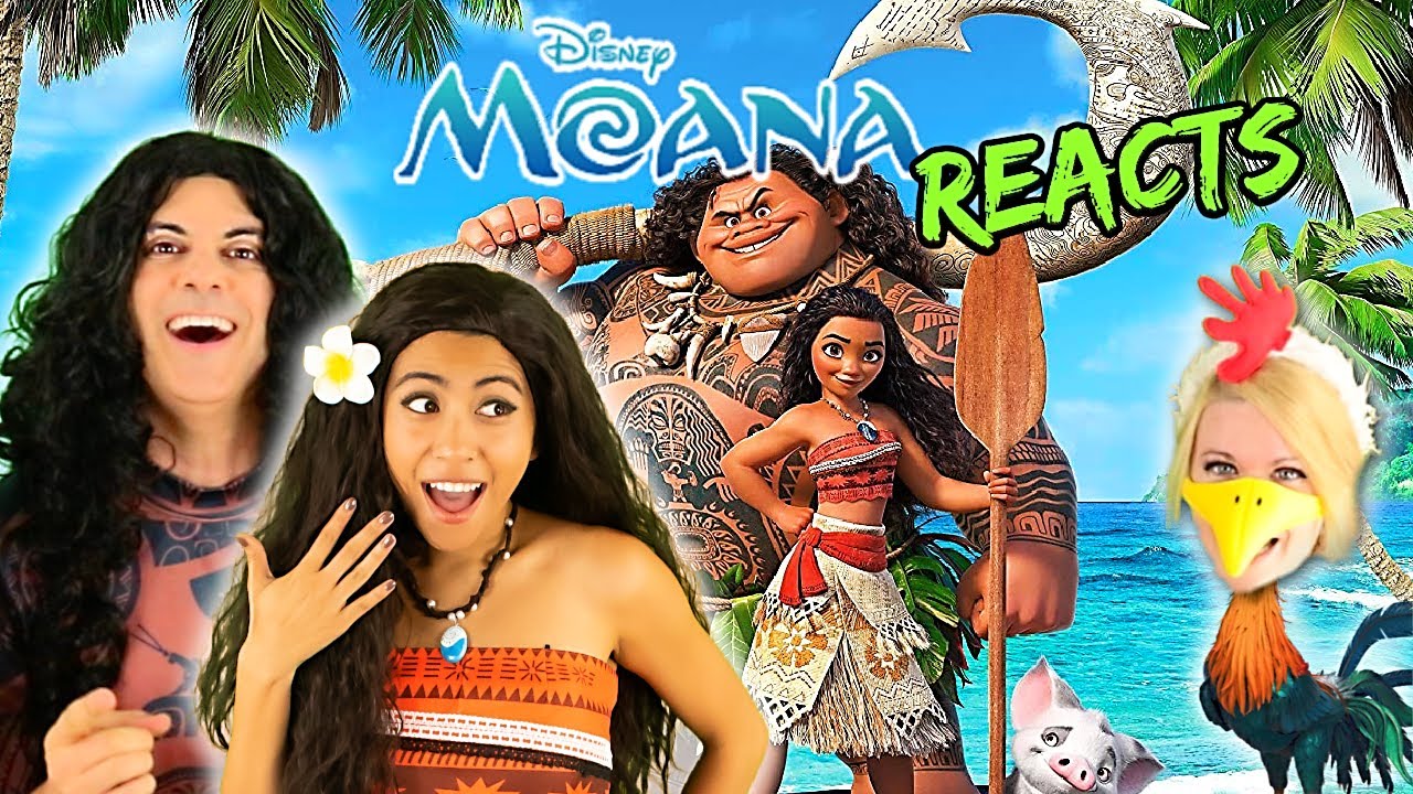 Cosplayers REACT to MOANA and it is MAGICAL! Moana and Maui. Heihei