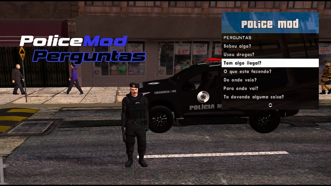 PoliceMOD GTA SA - Perguntas