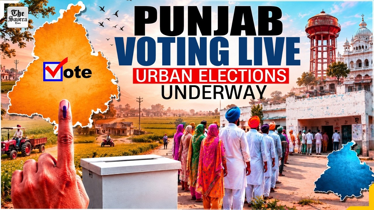 AAP, Congress, BJP Face Showdown in Punjab Urban Polls | 36 Lakh Votes Shape Future