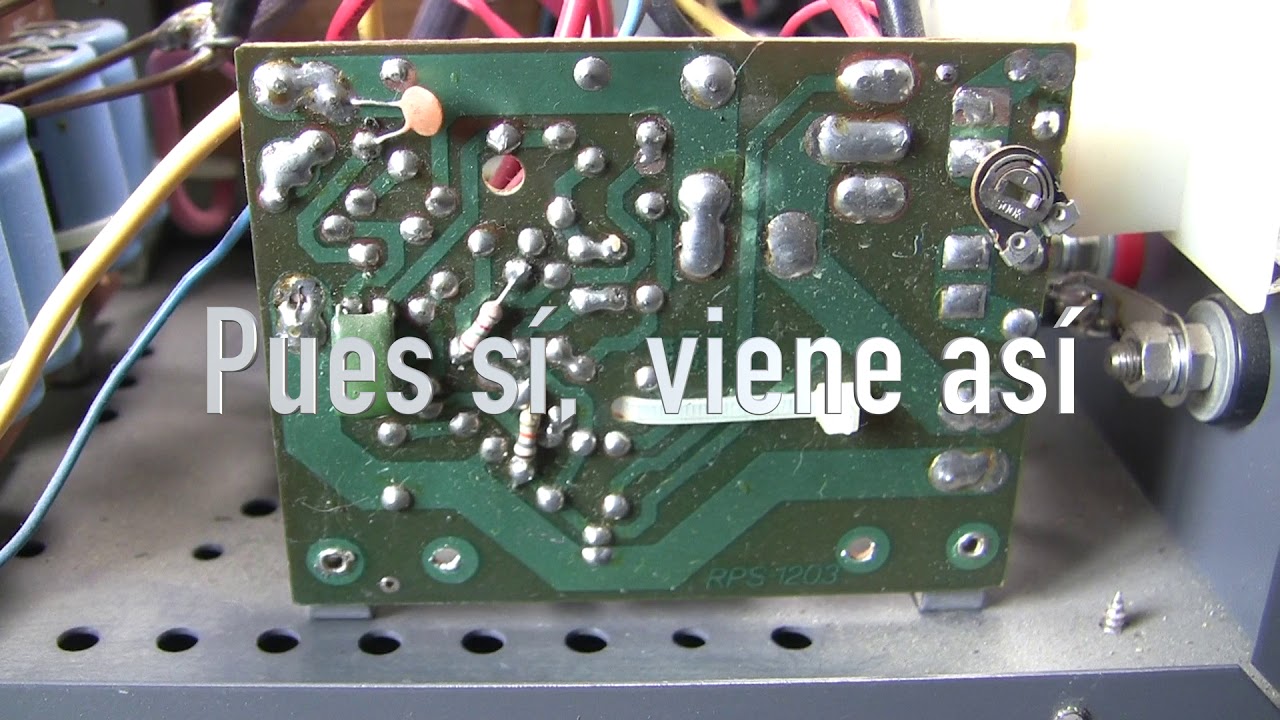 Reparación fuente alimentación.