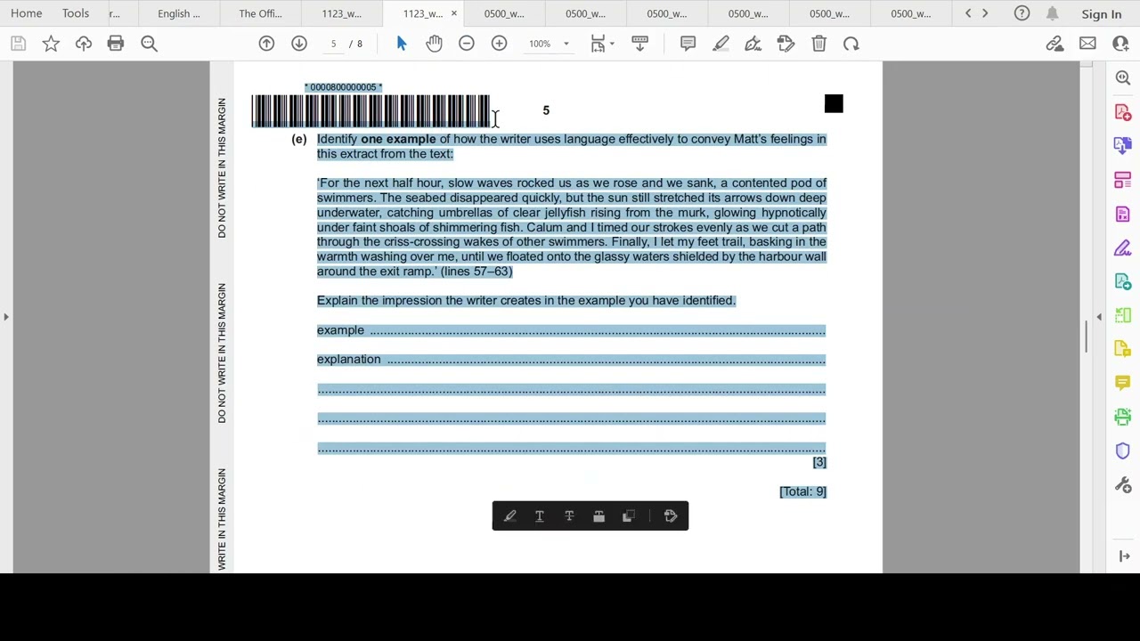 1123 Cambridge O Level English Language - Session 2025-26 - Class # 27 - Resources for exam practice