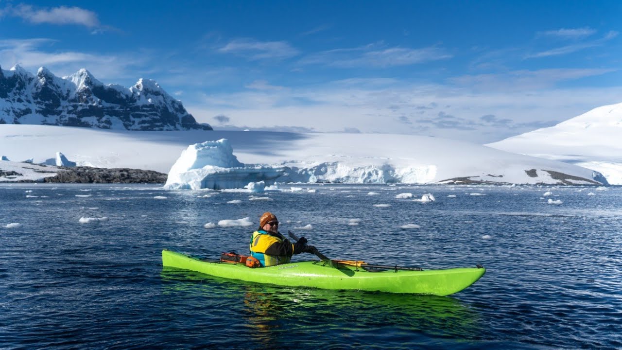 Antartica. Working as a kayak guide.