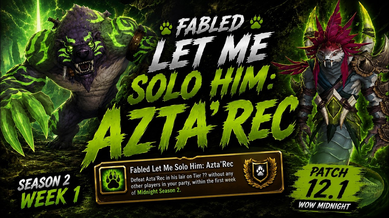 Легендарный &laquo;Let Me Solo Him&raquo;: Азта'рек | Страж Друид | WoW Midnight 12.1