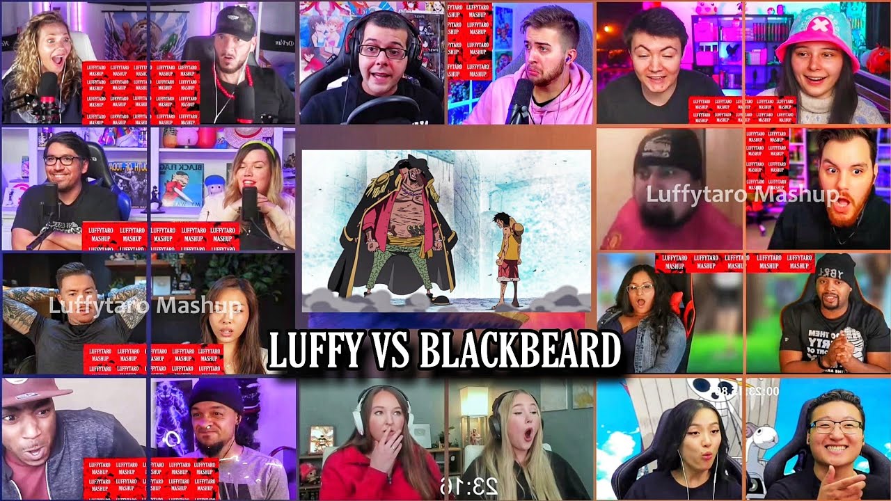 Luffy VS Blackbeard Reaction Mashup | One Piece Episode 446-447