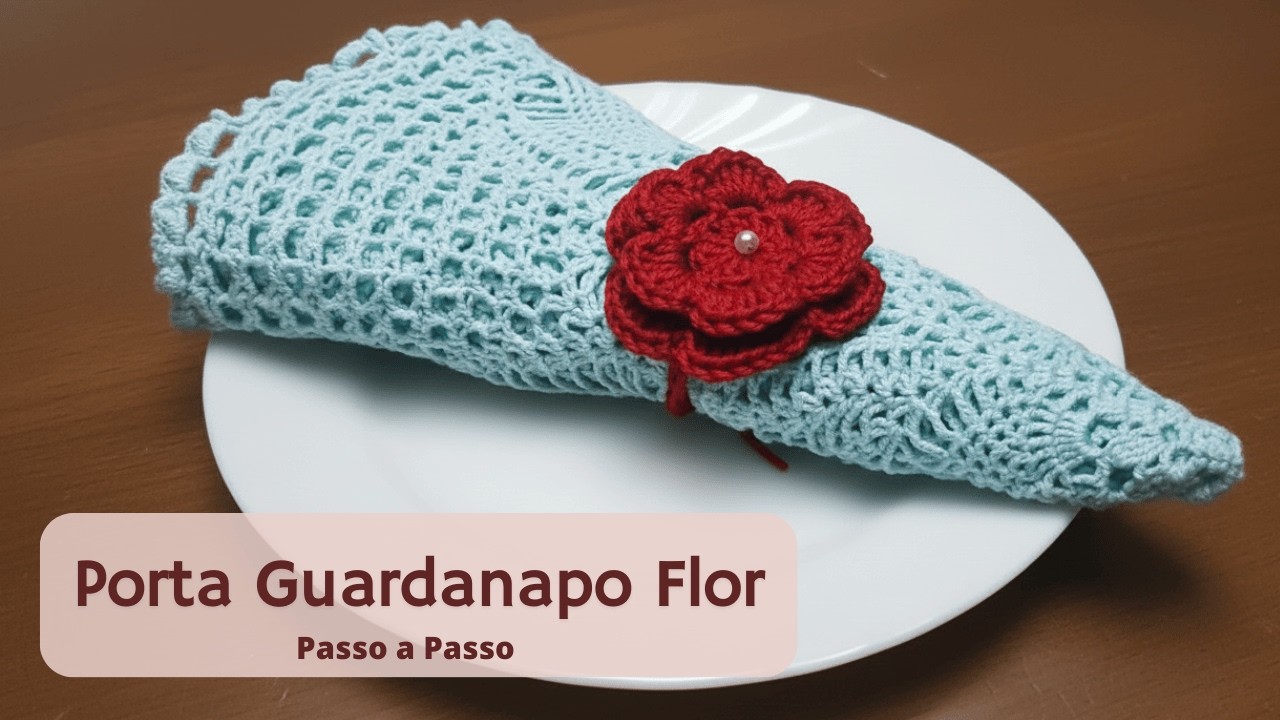 PRENDEDOR DE GUARDANAPO DE CROCHÊ SIMPLES, SEM ARGOLA - Passo a Passo - Bia Chaves Crochê Criativo