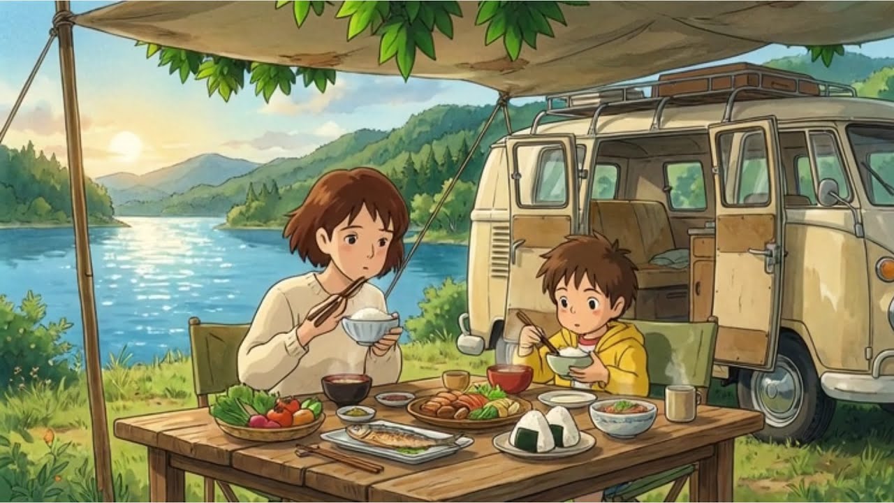 Our Little House on Wheels🌿 | Relaxing Ghibli Music for Calm & Cozy Moments