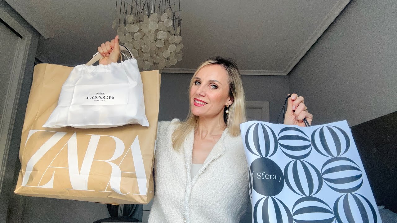SUPER Haul ZARA, Sfera , COACH y H&M | Outfits Navidad  y Fin de