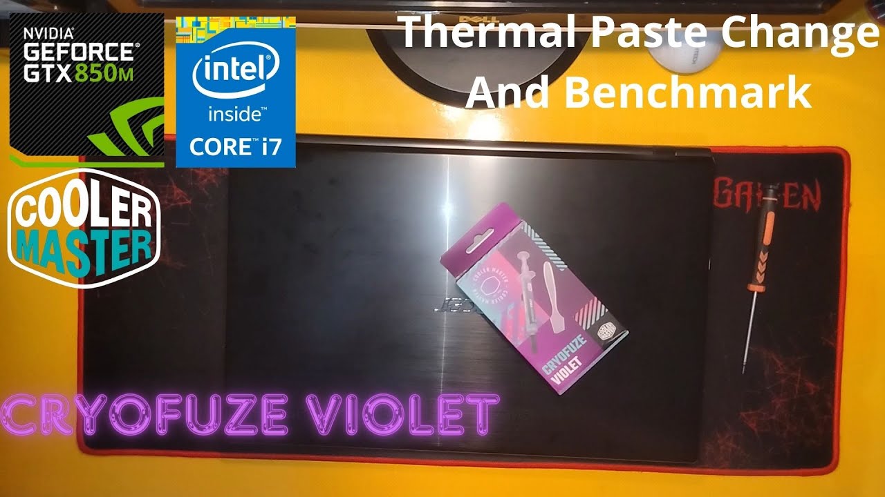 Acer V3-772G - Dust Clean, Thermal Paste Change And Benchmark - Cooler Master CryoFuze Violet - 2024