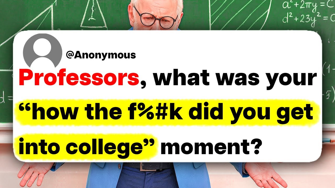 Professors, what was your 
