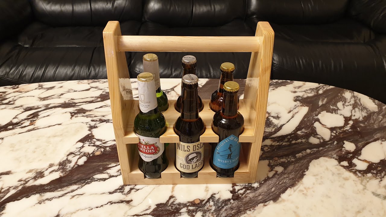 Easy to build | A portable bottle rack for beer bottles
