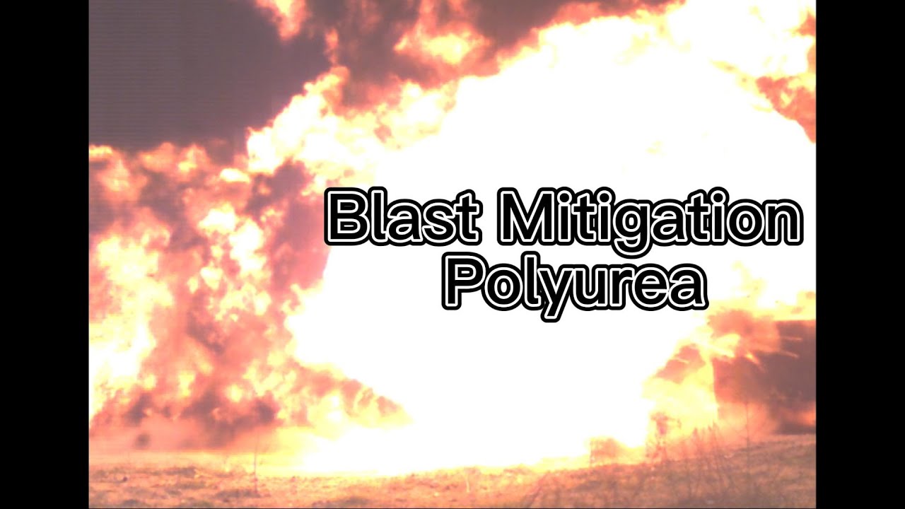 Blast Mitigation Polyurea. Polyurea coating can resist 10 kg TNT explosion impact.