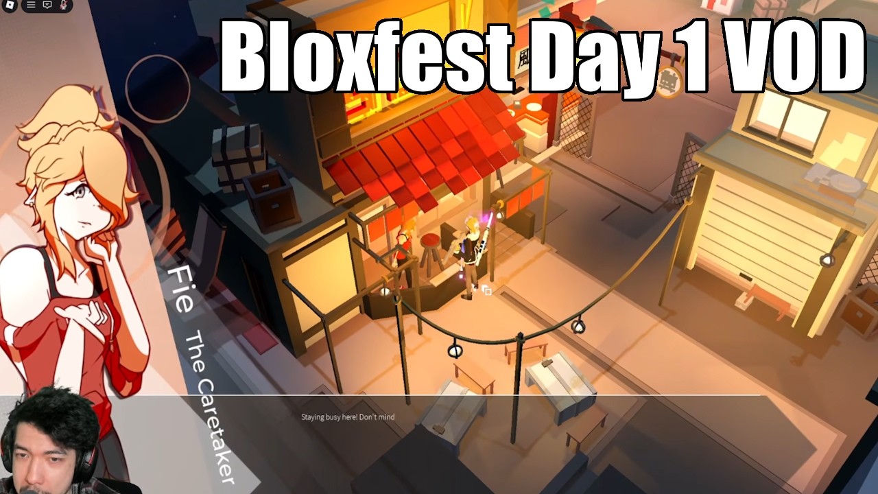 Bloxfest Day 1 VOD | Playing games - Bombline - Neonknights - Doodle World