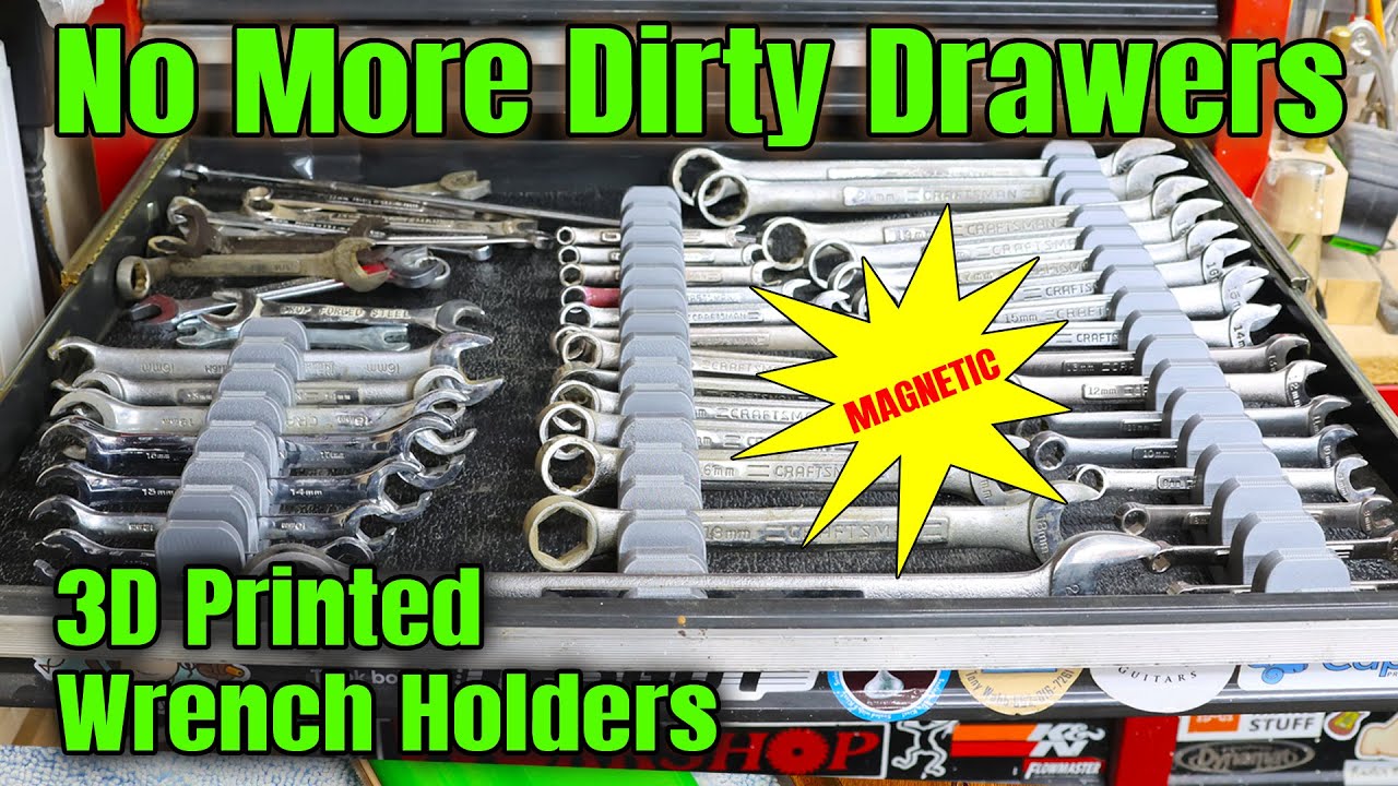 My Wrench Drawer Was a Disaster… Until I 3D Printed These | Organize Your Drawers!