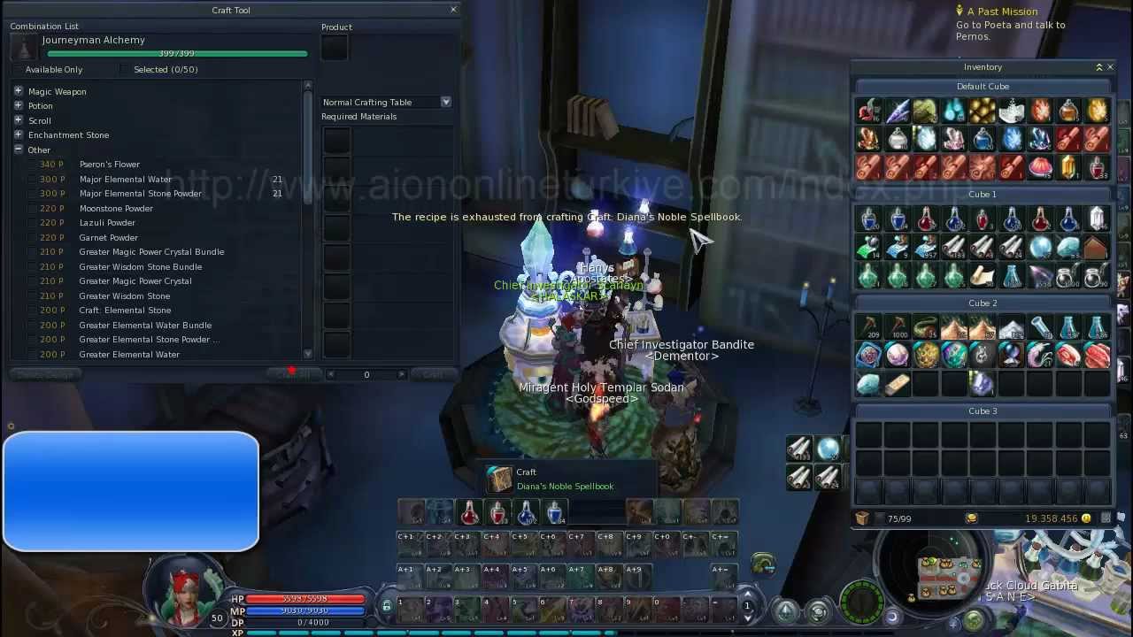 aion alcemy craft expert görev rehberi