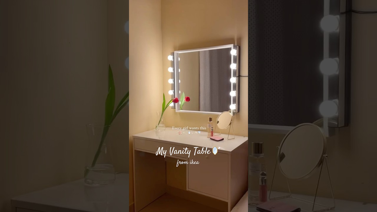 Full Video⬆️ My Dream Vanity🪞#aestheic #ikea #vanitytable