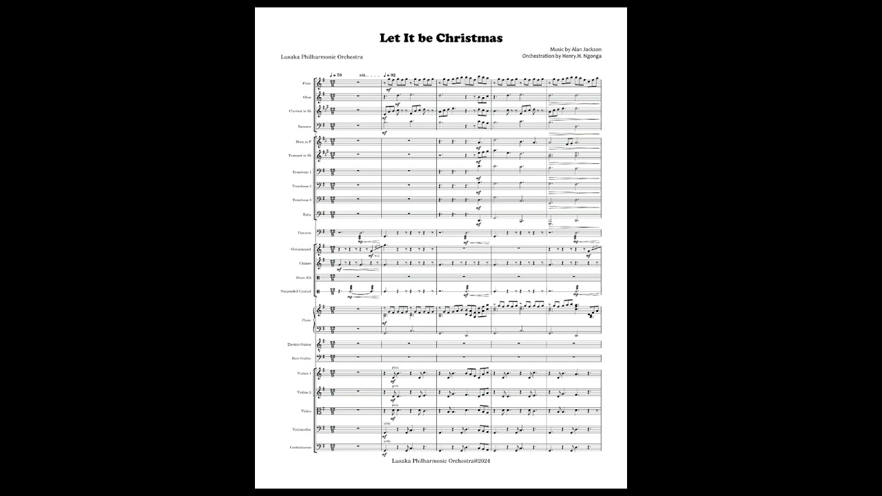 Let it be Christmas - Orchestration Henry.H Ngonga
