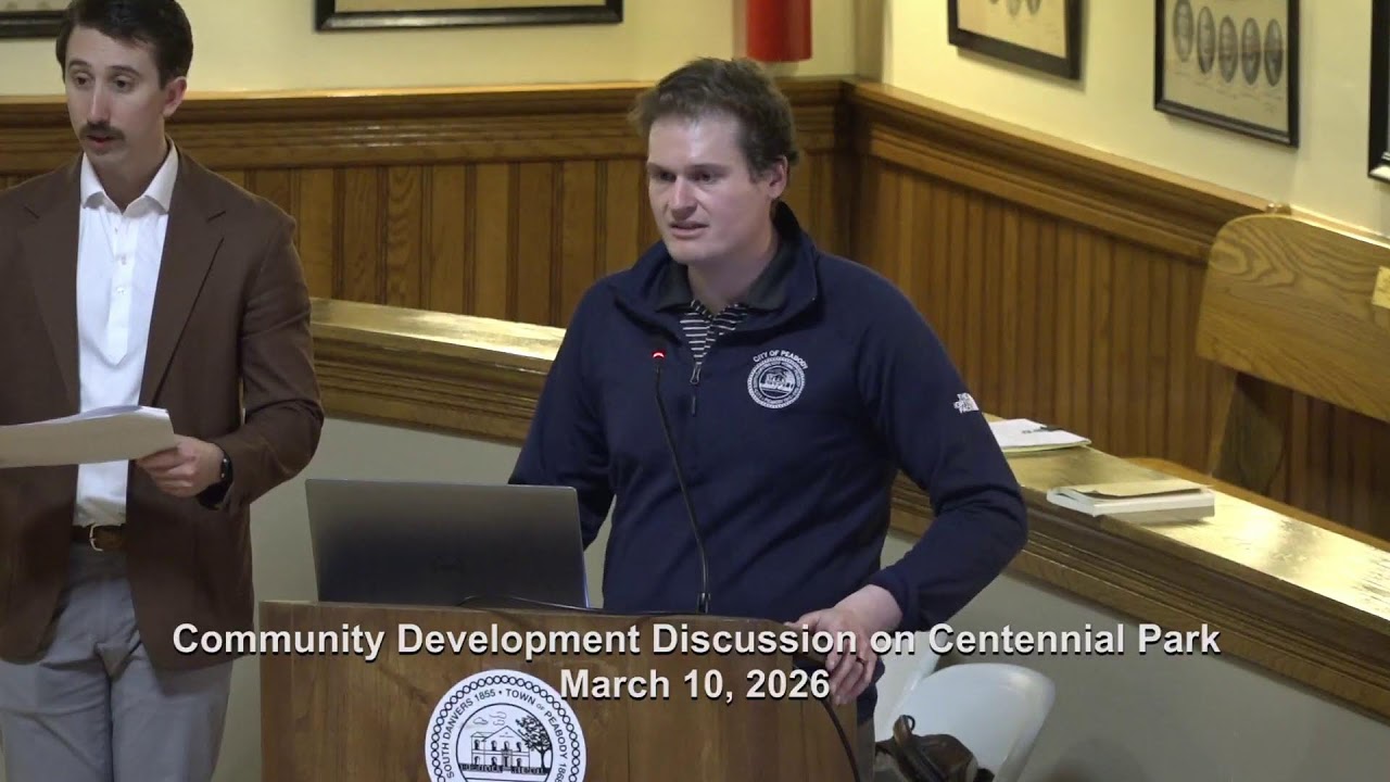 Peabody Community Development Public Discussion on the future of Centennial Park