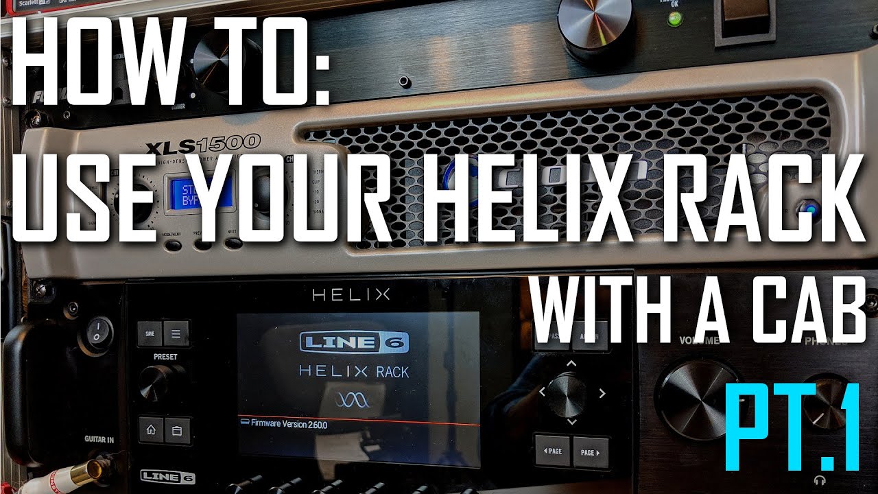 HOW TO USE YOUR MODELER WITH A GUITAR CAB PT. 1 | ASSEMBLING THE RACK | POWER AMP WITH HELIX | SJSS