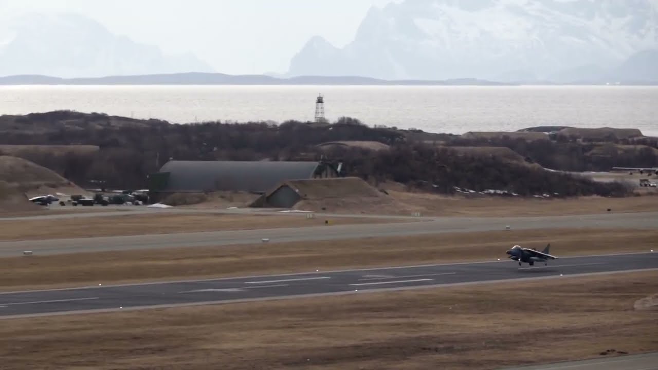 II MEF Aircraft Take Off from Bodo Air Station